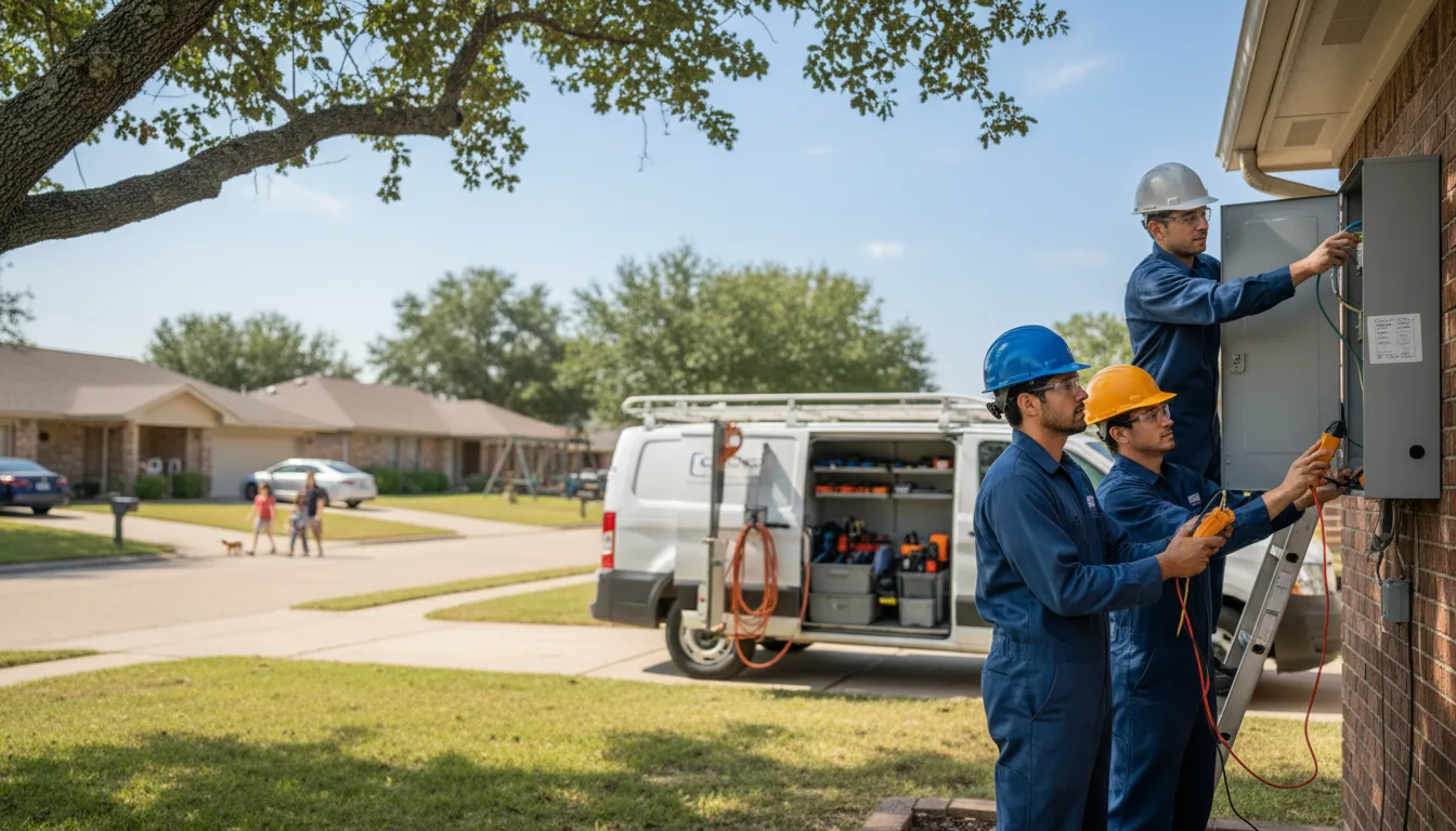 Certified electrician providing emergency electrical services in Blue River, WI